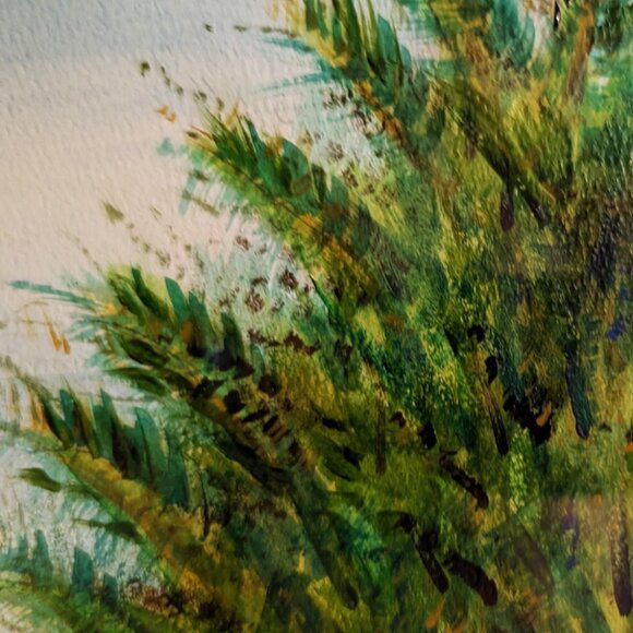 Original Unframed Watercolor Painting of Living Tree Kentucky Eastern Red Cedar - Picture 9 of 16